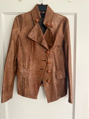Vintage leather jacket made in Italy
